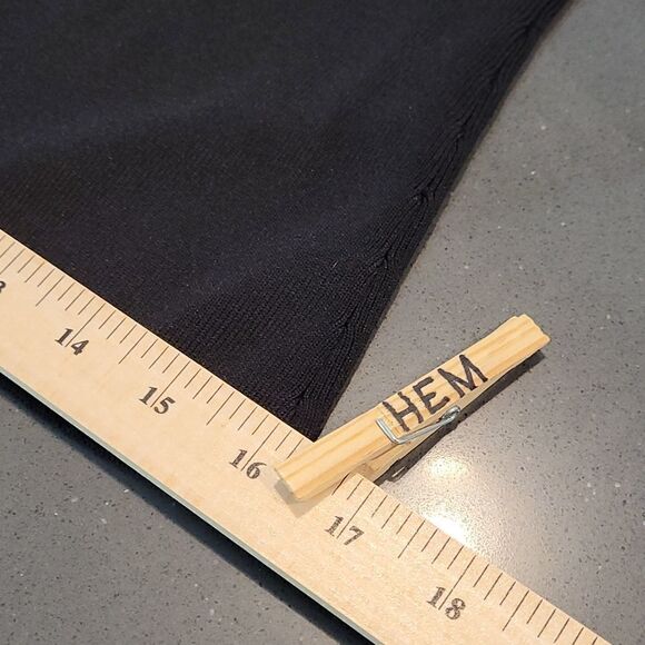 Knit Chic sz S black top/ blouse - Picture 6 of 8